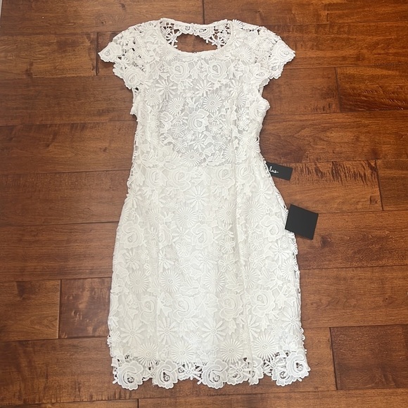 Lulus Hidden Talent Backless Ivory Lace Dress - Picture 6 of 13